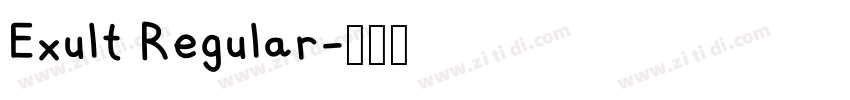 Exult Regular字体转换 Exult Regular字体转换